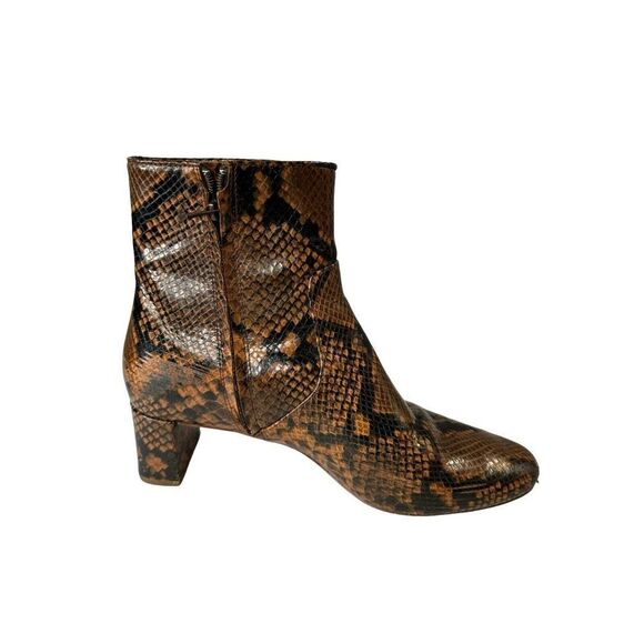 Loeffler Randall Ankle Boot Snakeskin leather sz 9.5 - Picture 7 of 9